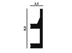 Потолочный плинтус для светодиодной ленты P82 Перфект Плюс - фото (2)