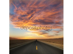 Фотообои «Дорога до заката» - фото (1)