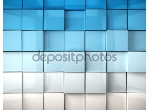 Фотообои «Кубики фона в синего тона»