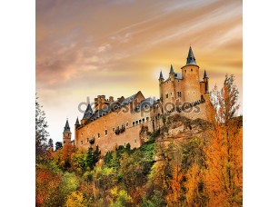 Фотообои «Закат над замок Алькасар, Испания, Сеговия»