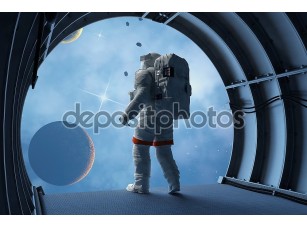Фотообои «Астронавт в космосе» - фото (1)