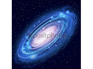 Фотообои «Красивые светящейся галактики Андромеды вектор»