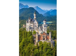 Фотообои «Neuschwanstein Fairytale Castle near Fussen» старый замок - фото (1)