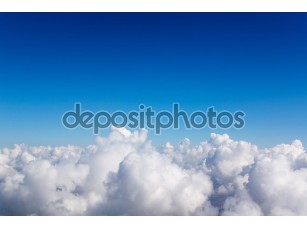 Фотообои «Cloudscape. Голубое небо и белые облака.» - фото (1)