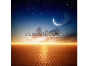 Фотообои «красивый закат с Луны» - фото (1)