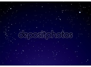 Фотообои «Ночное небо с облаками и звезды» - фото (1)