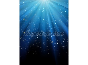 Фотообои «Звезды на синий полосатый фон. EPS 8» - фото (1)