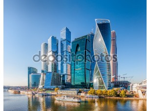 Фотообои «Москва Сити - видом на небоскребы Международный Бизнес центр Москва.» - фото (1)