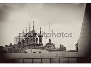 Фотообои «Московский Кремль. Винтажном стиле Сепия фото.» - фото (1)