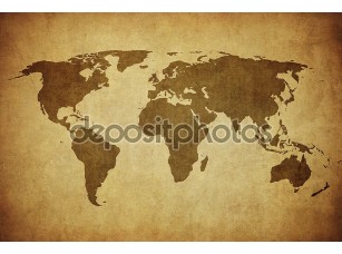 Фотообои «Старинная карта мира» - фото (1)