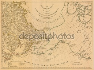 Фотообои «Арктический старая карта»