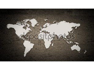 Фотообои «Карта мира» 89195