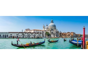 Фотообои «Gondolas on Canal Grande with Basilica di Santa Maria, Venice, Italy» - фото (1)