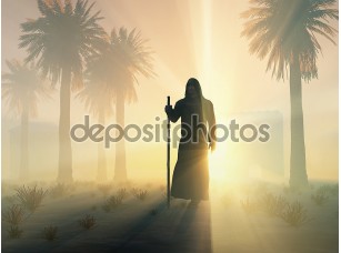 Фотообои «Блуждающих монах на рассвете» - фото (1)