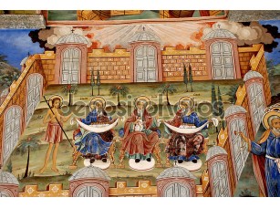 Фотообои «Фрески православной церкви. Рильский монастырь Болгарии» - фото (1)