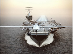 Фотообои «Военные самолеты Drone Пуск с самолета-носителя на забастовки миссии» - фото (1)