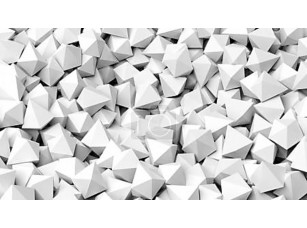 Фотообои «3D белый многогранников кучу абстрактный фон» - фото (1)
