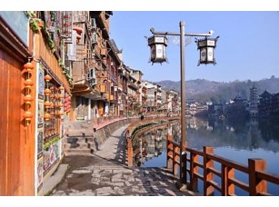 Фотообои «Fenghuang, China - FEB 27, 2016: The Old Town of Phoenix (Fenghu» - фото (1)