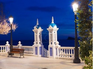 Фотообои «Бенидорм закат mediterraneo balcon Аликанте в Испании» - фото (1)
