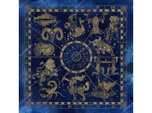 Фотообои «Коллаж с Золотой знак зодиака символы» - фото (1)