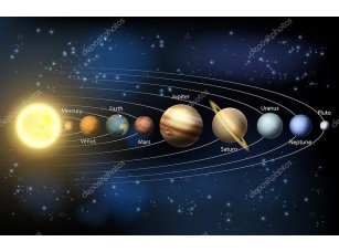 Фотообои «Солнце и планеты Солнечной системы»