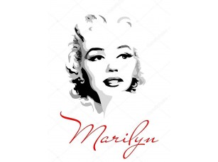 Фотообои «Marilyn Monroe (black and white portrait)» - фото (1)