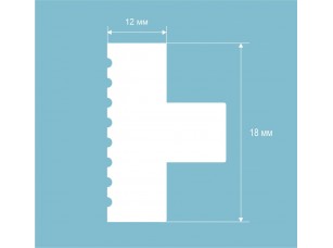 Молдинг MX054, 18х12, 2000мм, Экополимер/55 - фото (2)