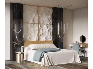 Комплект акуст.панелей, черный войлок, 3000х300х19мм, рейки ЭКОПОЛИМЕР, черное зеркало/2шт. - фото (3)