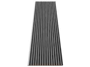 Акустическая панель, серый войлок, 2750х600х19мм, рейки МДФ дуб Старинный натуральный - фото (3)