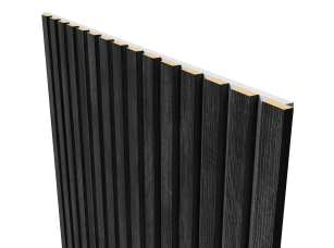 Акустическая панель, серый войлок, 2750х600х19мм, рейки МДФ дуб Старинный натуральный - фото (4)