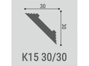 Карниз потолочный К15 30-30 - фото (2)