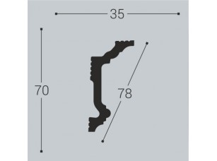 Карниз потолочный К5 70-35 - фото (2)