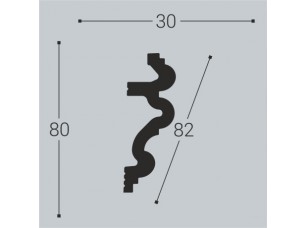 Карниз потолочный К6 80-30 - фото (2)
