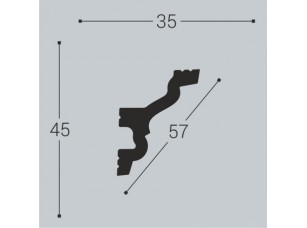 Карниз потолочный К7 45-35 - фото (2)