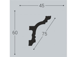 Карниз потолочный К9 60-45 - фото (2)