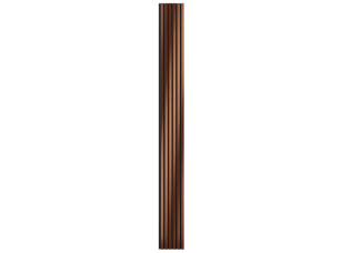 Комплект акуст.панелей, черный войлок, 3000х300х19мм, рейки ЭКОПОЛИМЕР, красная медь/2шт. - фото (2)