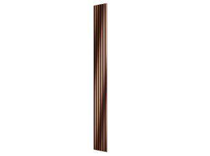 Комплект акуст.панелей, черный войлок, 3000х300х19мм, рейки ЭКОПОЛИМЕР, красная медь/2шт. - фото (1)