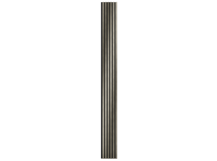 Комплект акуст.панелей, черный войлок, 3000х300х19мм, рейки ЭКОПОЛИМЕР, платина матовая/2шт. - фото (2)