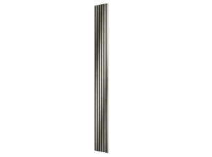 Комплект акуст.панелей, черный войлок, 3000х300х19мм, рейки ЭКОПОЛИМЕР, платина матовая/2шт. - фото (1)