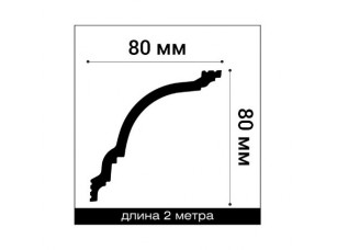 Карниз потолочный К16 80-80 - фото (2)