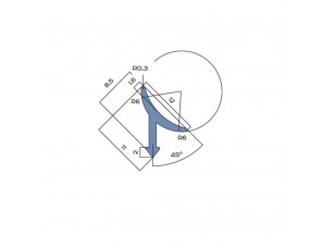 Профиль для плитки внутренний Neexy PV30 Черный блестящий (12*8.5*2700 мм) - фото (3)
