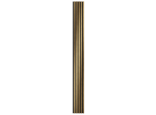 Комплект акуст.панелей, черный войлок, 3000х300х19мм, рейки ЭКОПОЛИМЕР, золото матовое/2шт. - фото (2)