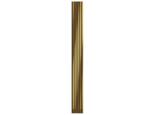 Комплект акуст.панелей, черный войлок, 3000х300х19мм, рейки ЭКОПОЛИМЕР, желтое золото/2шт. - фото (2)