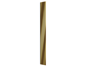 Комплект акуст.панелей, черный войлок, 3000х300х19мм, рейки ЭКОПОЛИМЕР, желтое золото/2шт. - фото (1)