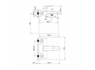Смеситель для ванны, BRDSB00i02WA - фото (2)