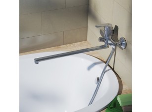 Смеситель для ванны с длинным изливом, RAYSBL2i10WA - фото (3)