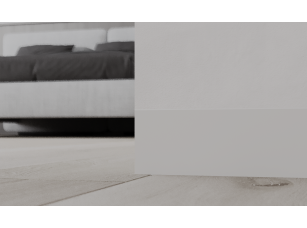 Скрытый плинтус Ликорн со сплошной грунтованной вставкой 80 мм под покраску - фото (3)