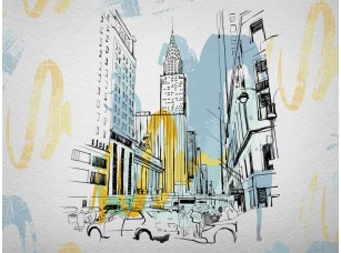 Фотообои Urban Yellow line 18524