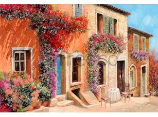 Фреска Фасад в цветах, арт. 6720 - фото (1)