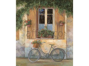 Фреска Велосипед у окна, арт. 6826 - фото (1)